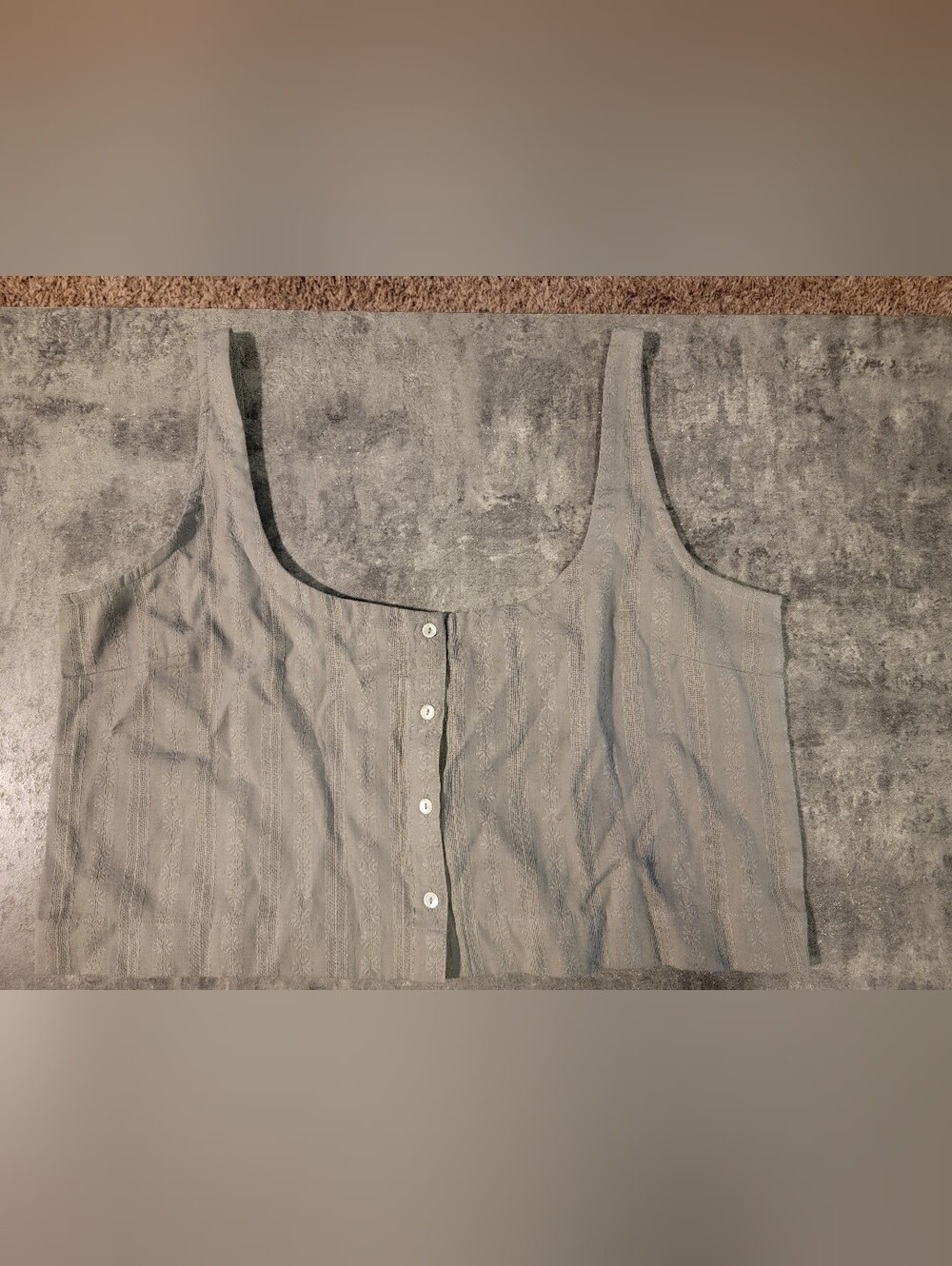 NWT XXL Laude The Label Button-up Crop Tank